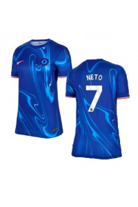 Chelsea Pedro Neto #7 Voetbaltruitje Thuis tenue Dames 2024-25 Korte Mouw